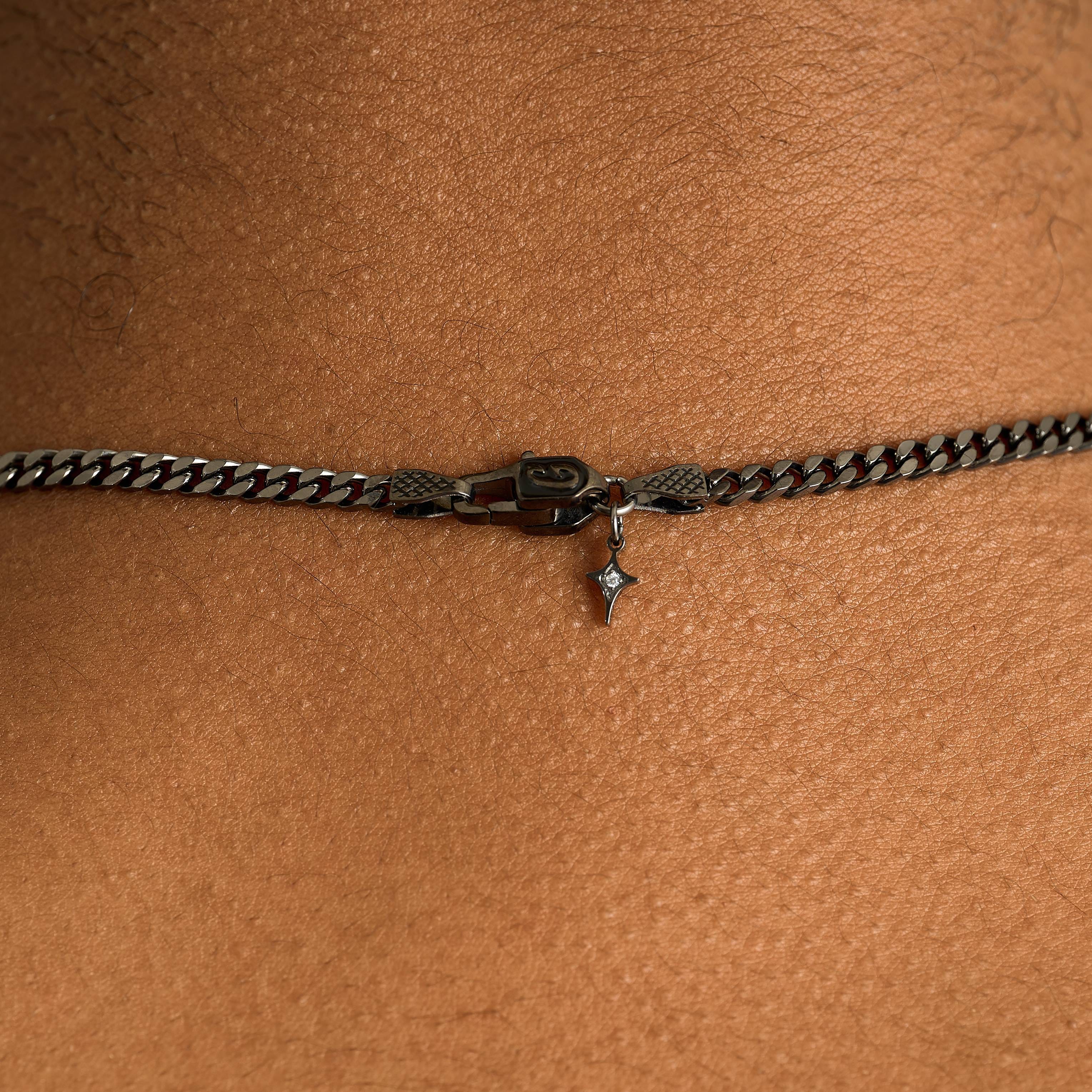 GLD PROMO SETS Micro Cuban Chain in Black - 3 mm