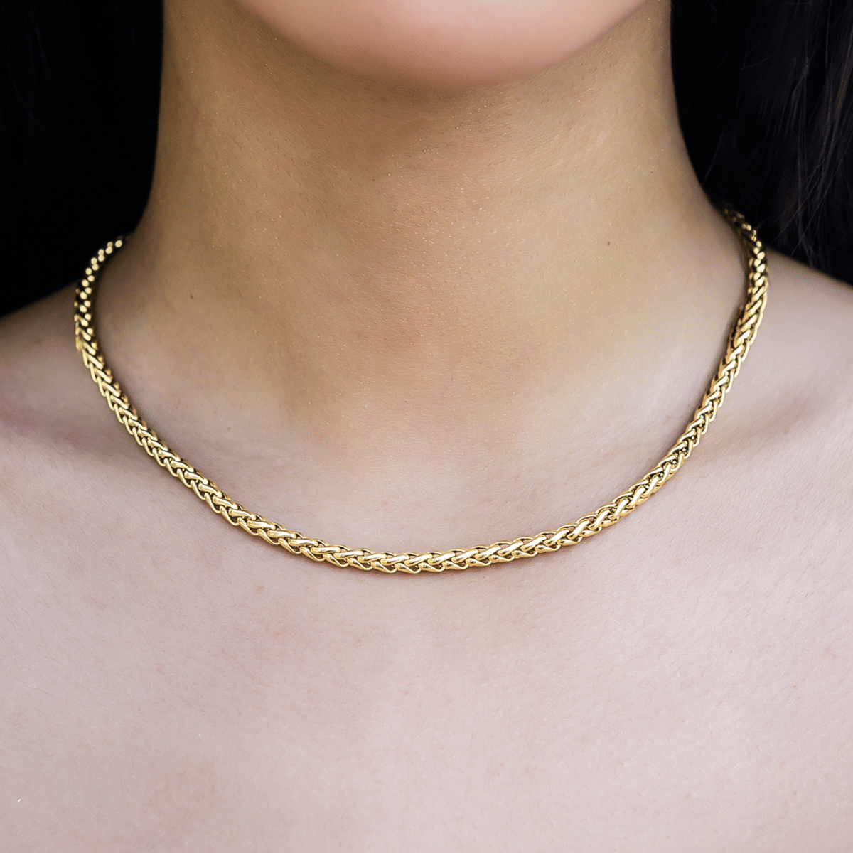 GLD PROMO SETS - WOMEN Palm Chain - 4 mm