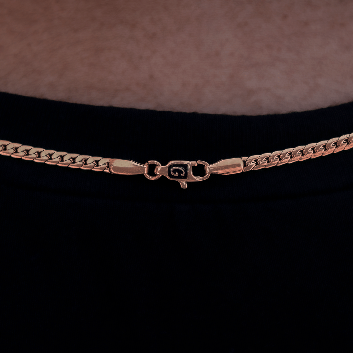 GLD PROMO SETS - WOMEN South Beach Cuban™ Necklace in Rose Gold - 3 mm