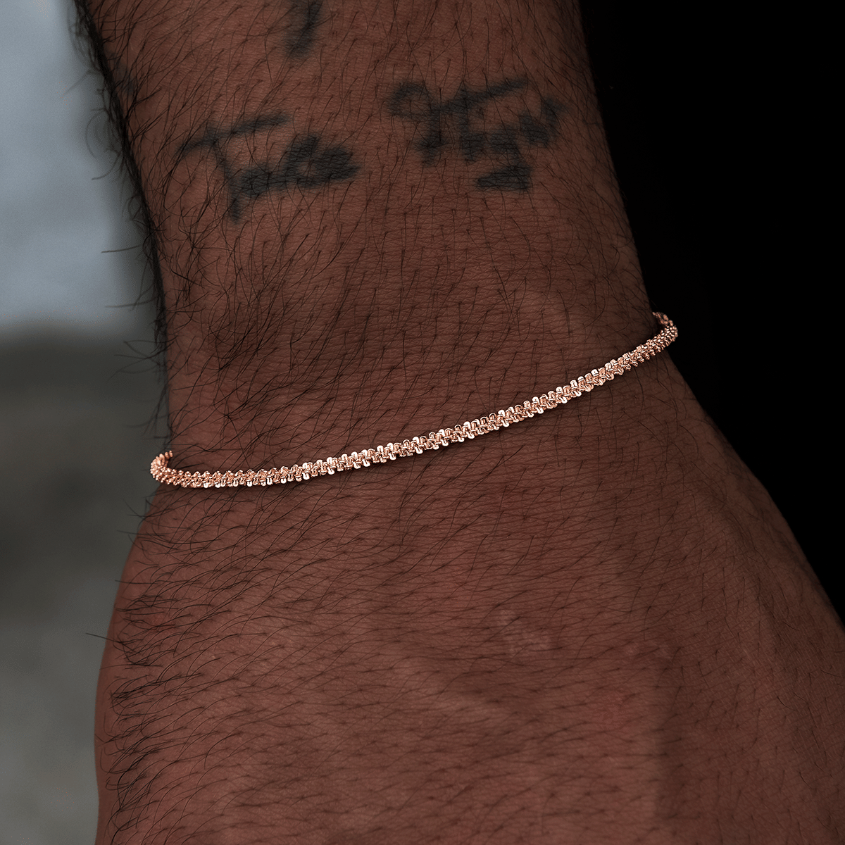 GLD PROMO SETS Popcorn Bracelet in Rose Gold - 2 mm