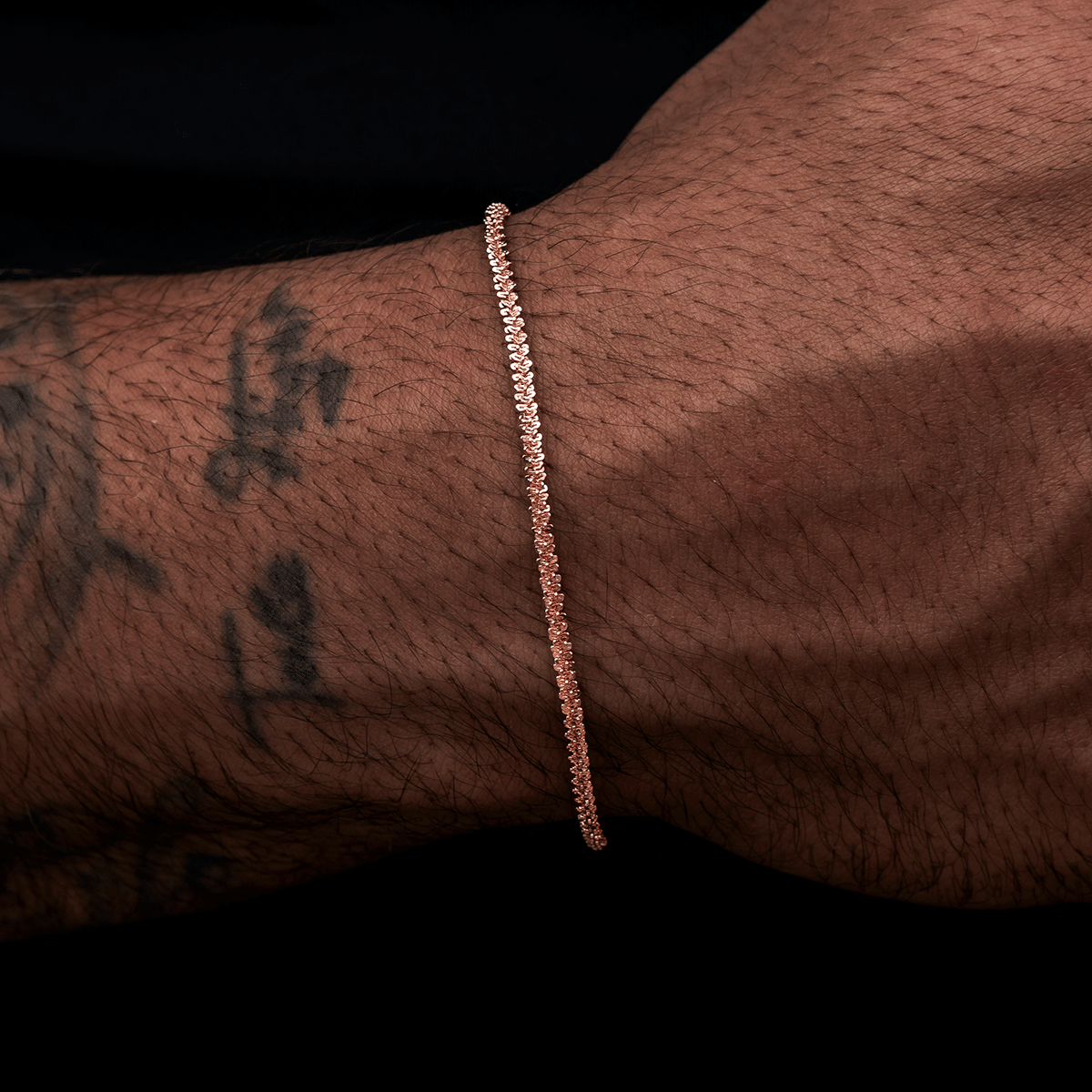 GLD PROMO SETS Popcorn Bracelet in Rose Gold - 2 mm