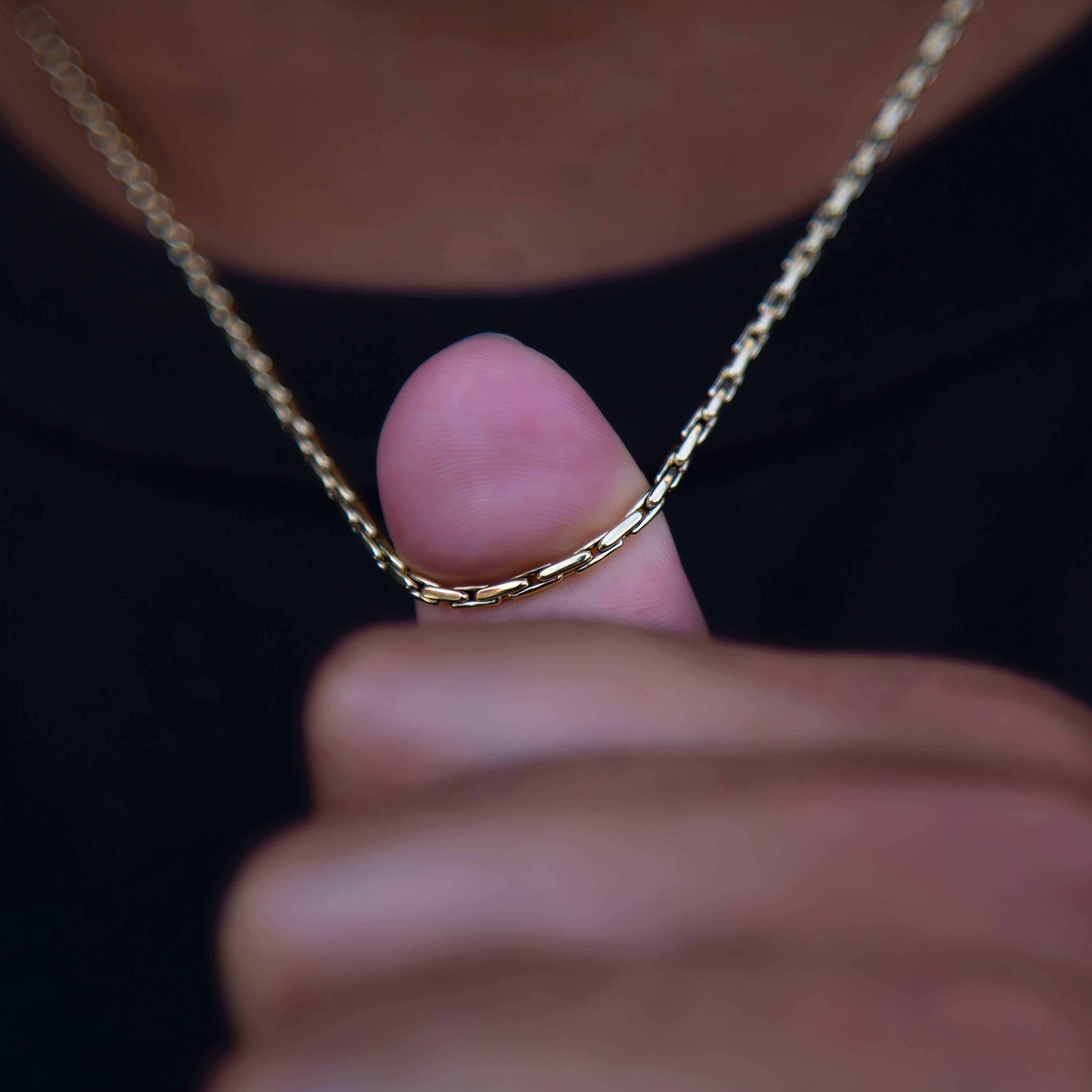 GLD PROMO SETS Triangular Link Chain in Yellow Gold