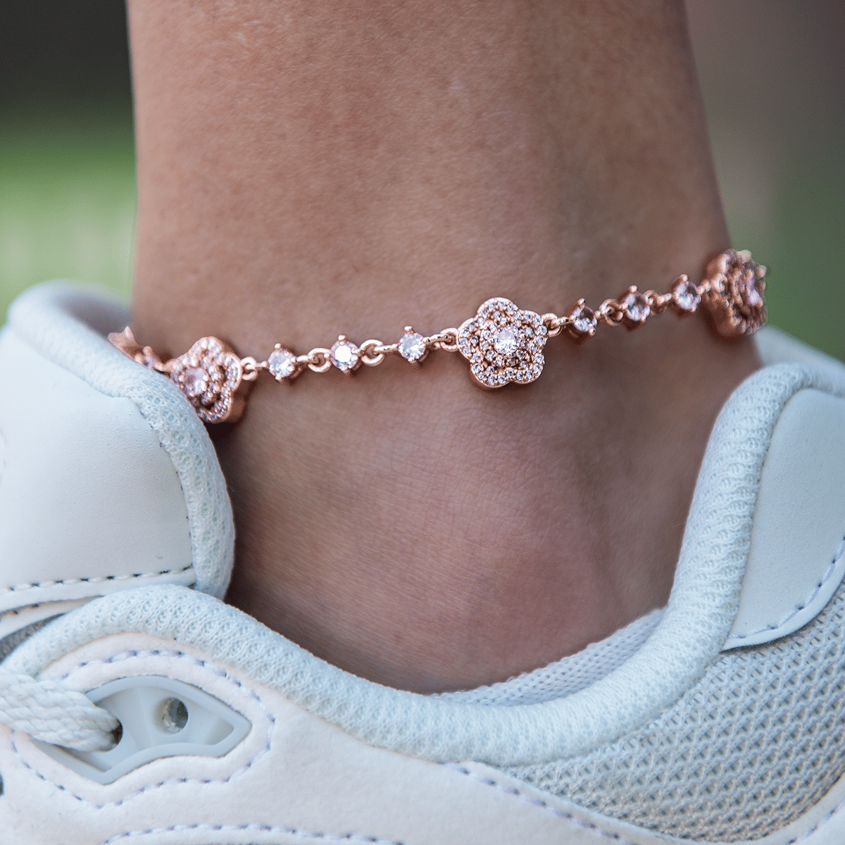 GLD Women Daisy Anklet in Rose Gold