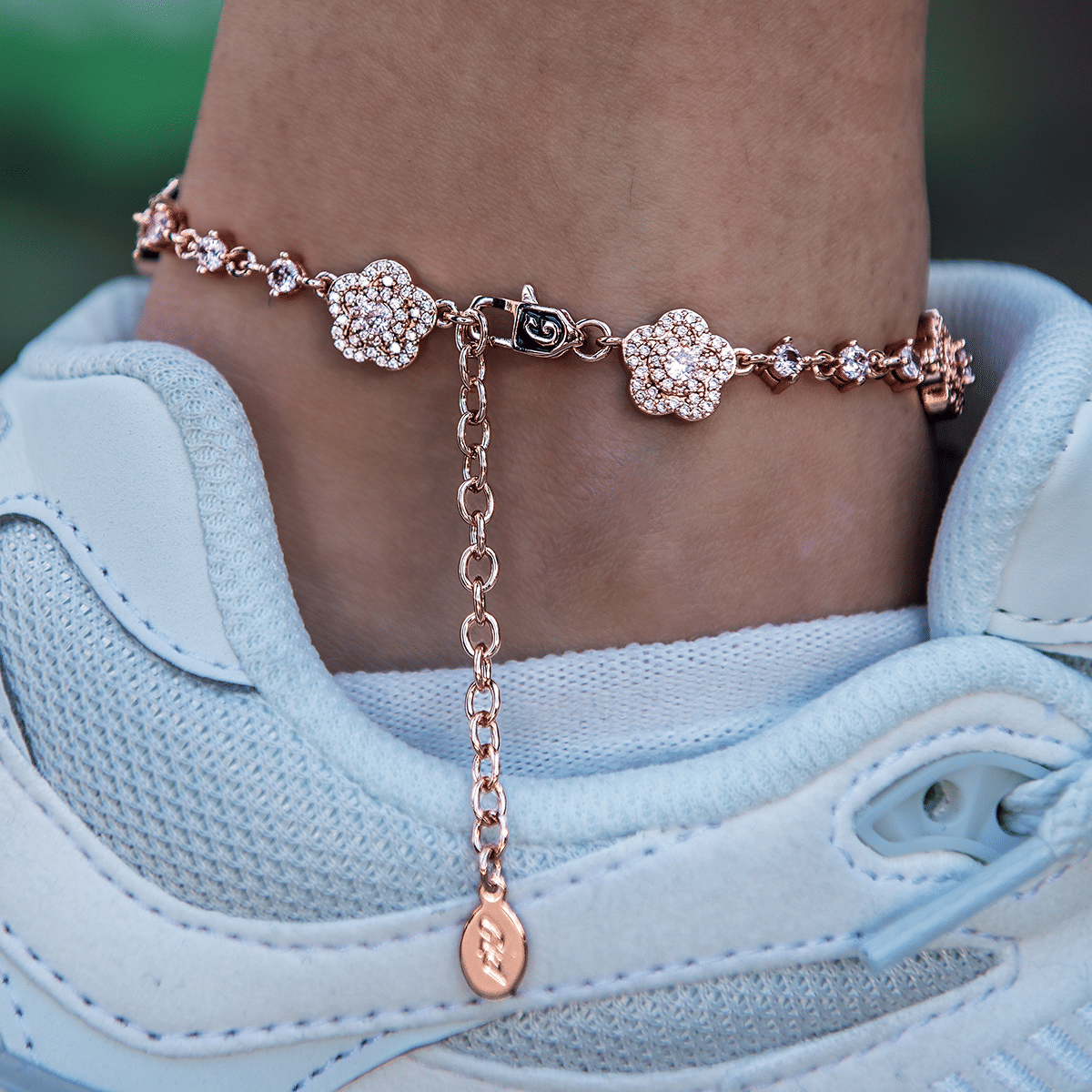 GLD Women Daisy Anklet in Rose Gold