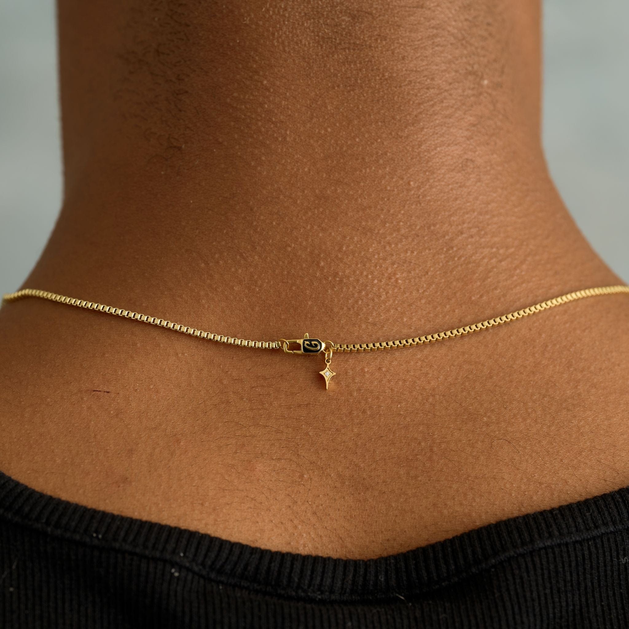 GLD PROMO Micro Box Chain in Yellow Gold - 1.5 mm