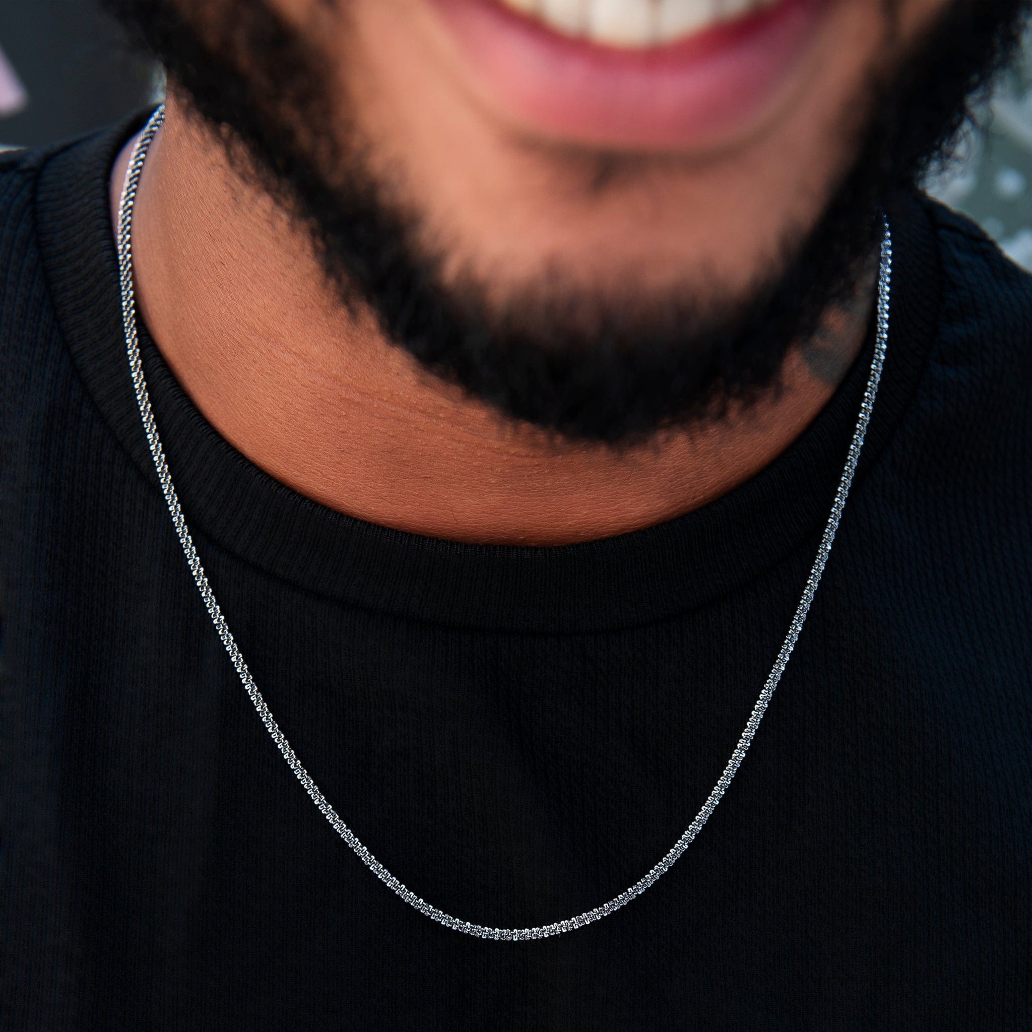 GLD PROMO SETS Popcorn Chain in Black - 2 mm