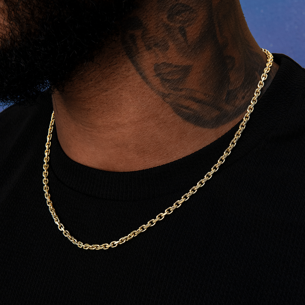 GLD PROMO SETS 3.6 mm Open Box Chain - Yellow Gold
