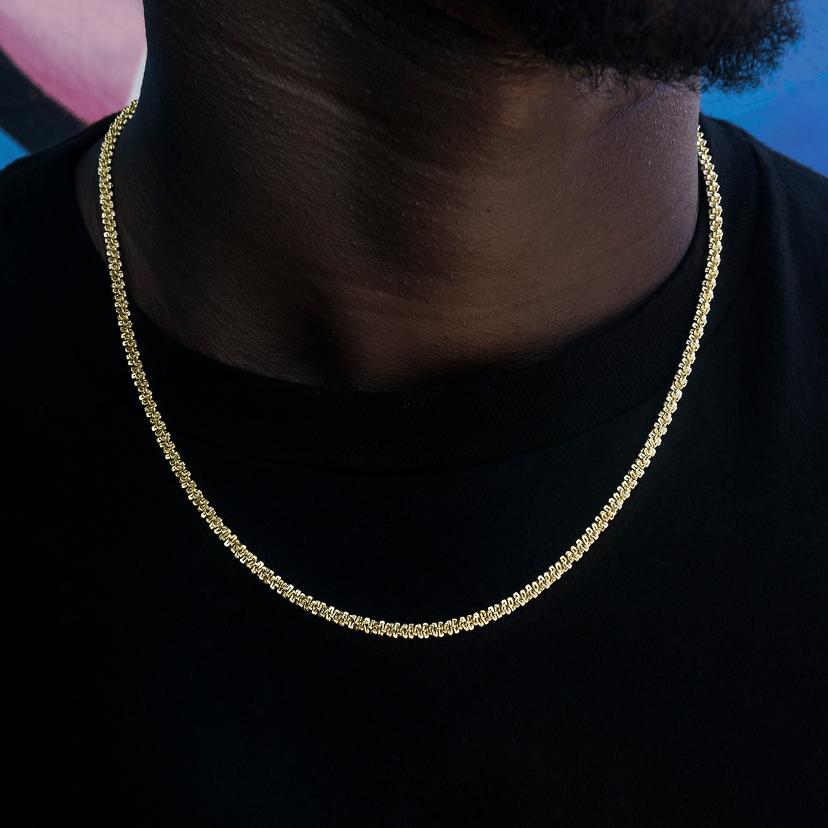 GLD PROMO SETS Popcorn Chain in Yellow Gold - 4 mm