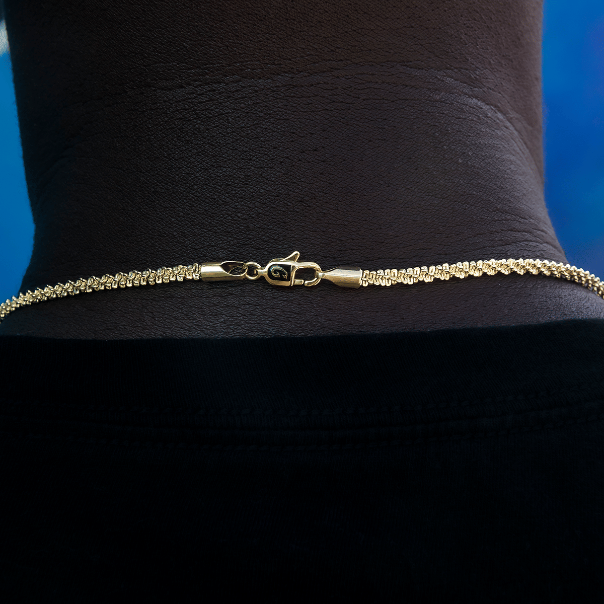 GLD PROMO SETS Popcorn Chain in Yellow Gold - 4 mm