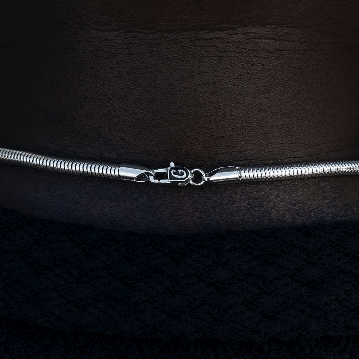 GLD PROMO SETS Snake Chain in White Gold - 4 mm