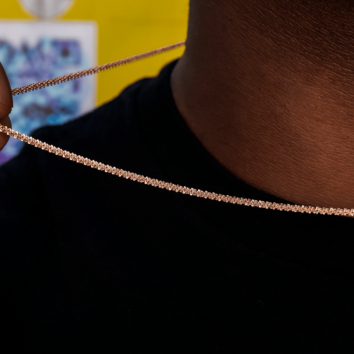 GLD PROMO SETS Popcorn Chain in Rose Gold - 2 mm