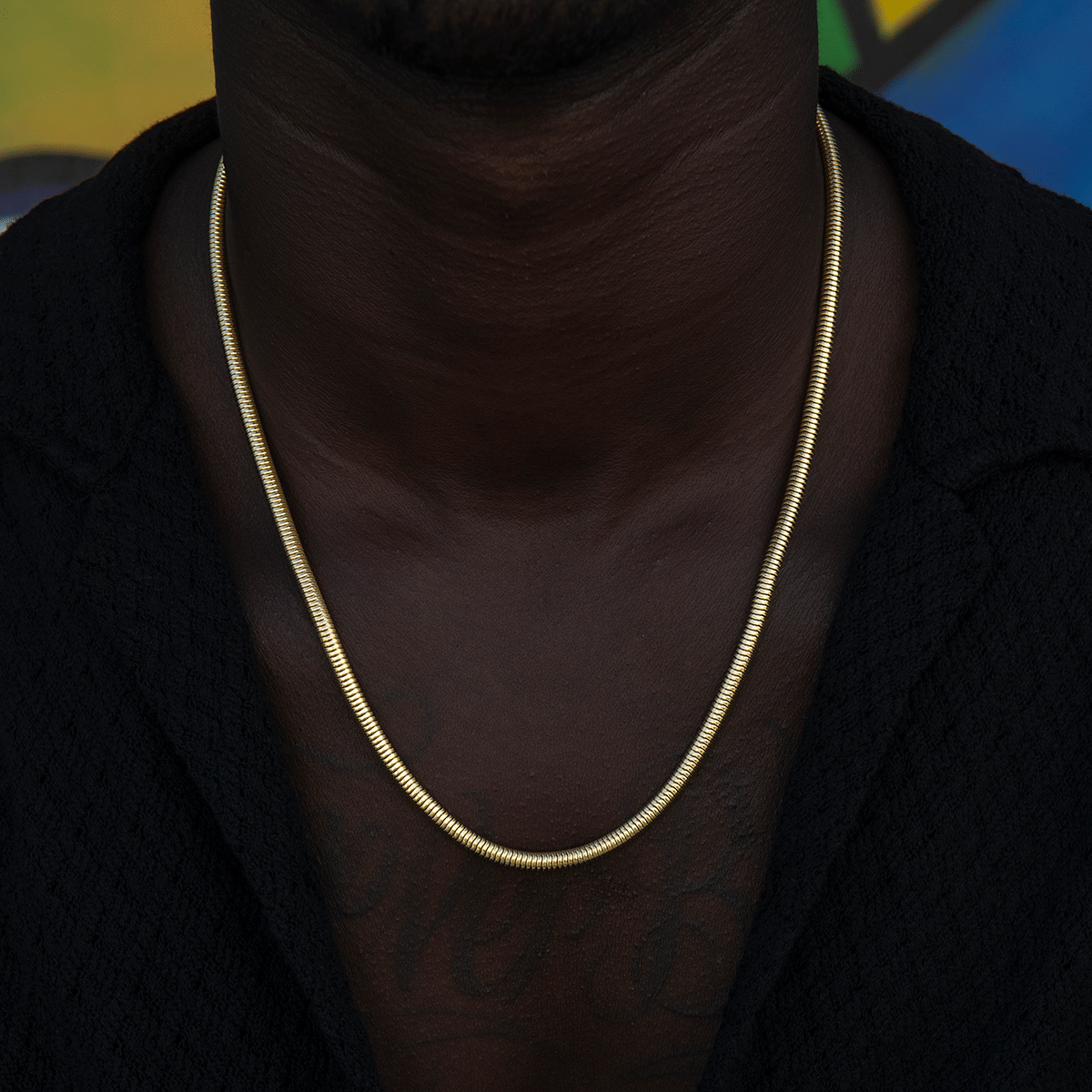 GLD PROMO SETS Snake Chain in Yellow Gold - 4 mm