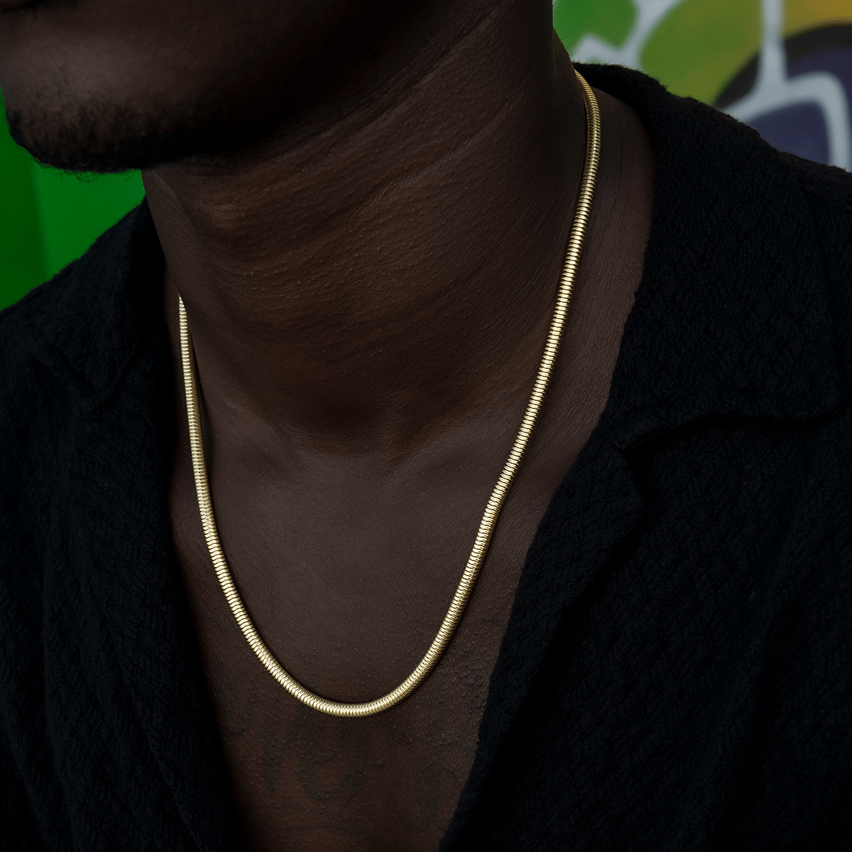 GLD PROMO SETS Snake Chain in Yellow Gold - 4 mm