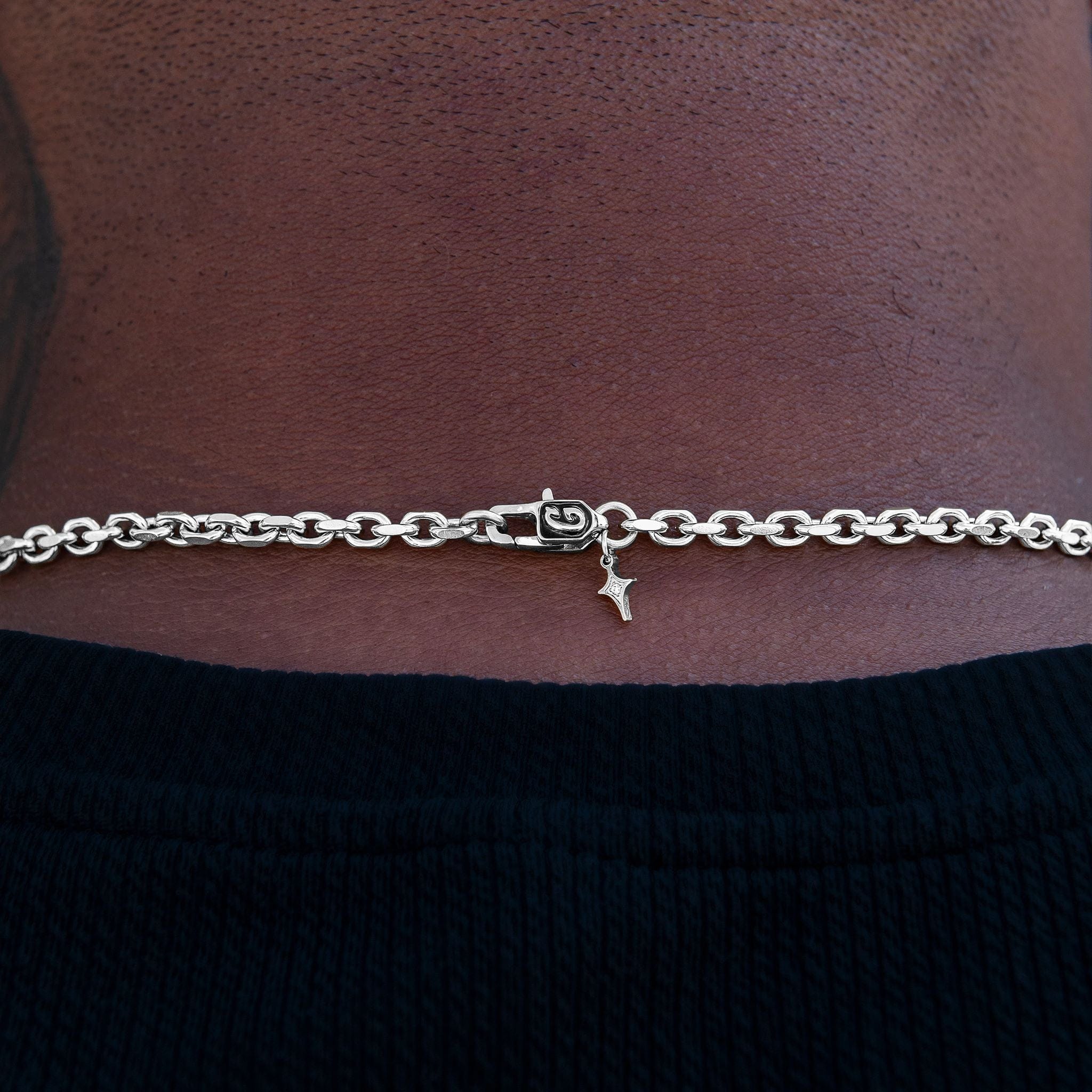 GLD PROMO 3.6 mm Open Box Chain in White Gold