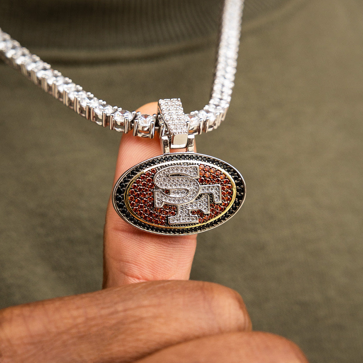 GLD PROMO San Francisco 49ers Official NFL Pendant