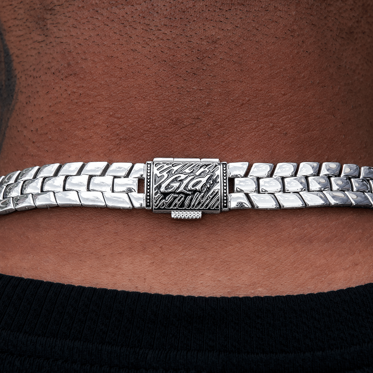 GLD PROMO 12 mm Spine Chain - White Gold
