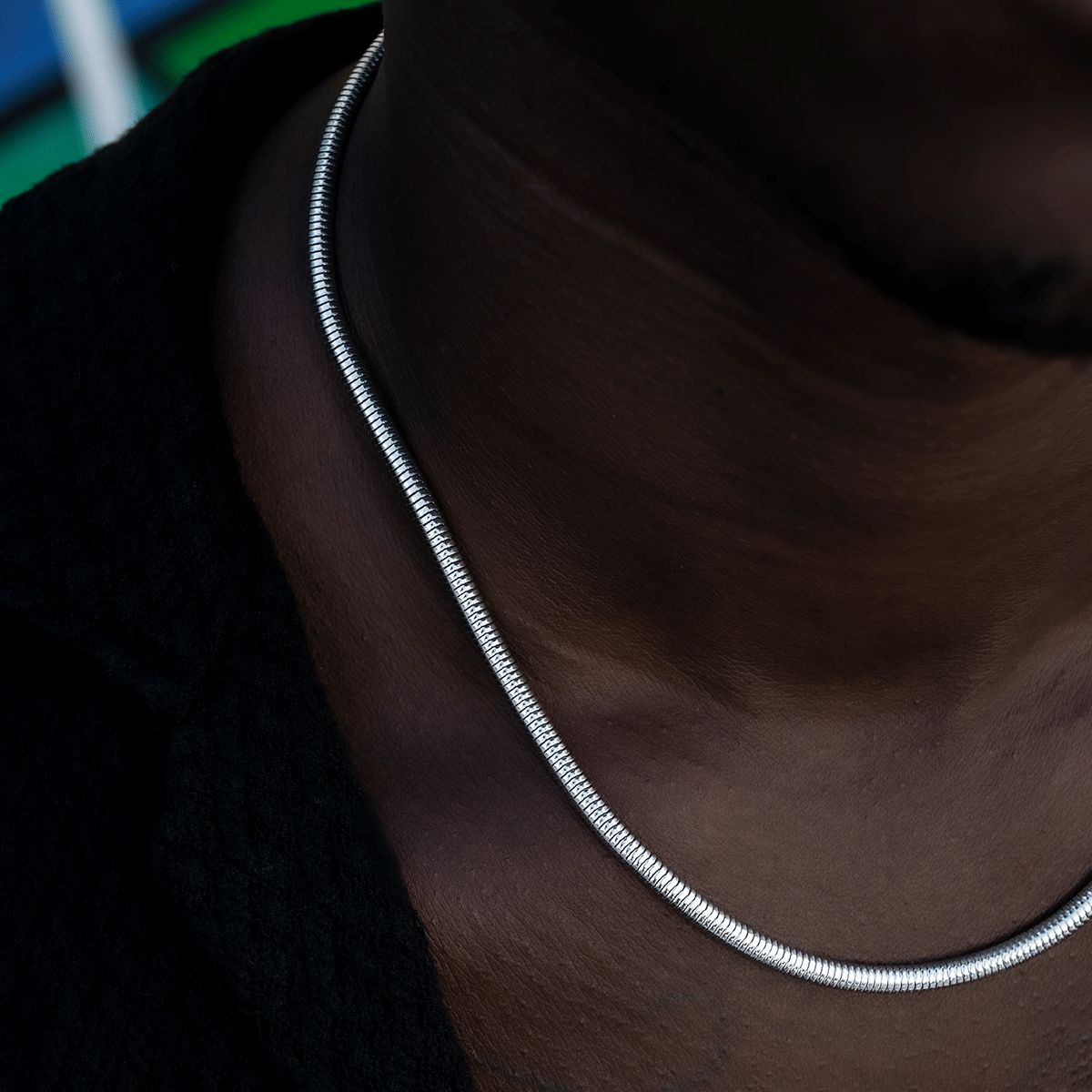 GLD PROMO Snake Chain in White Gold - 4 mm