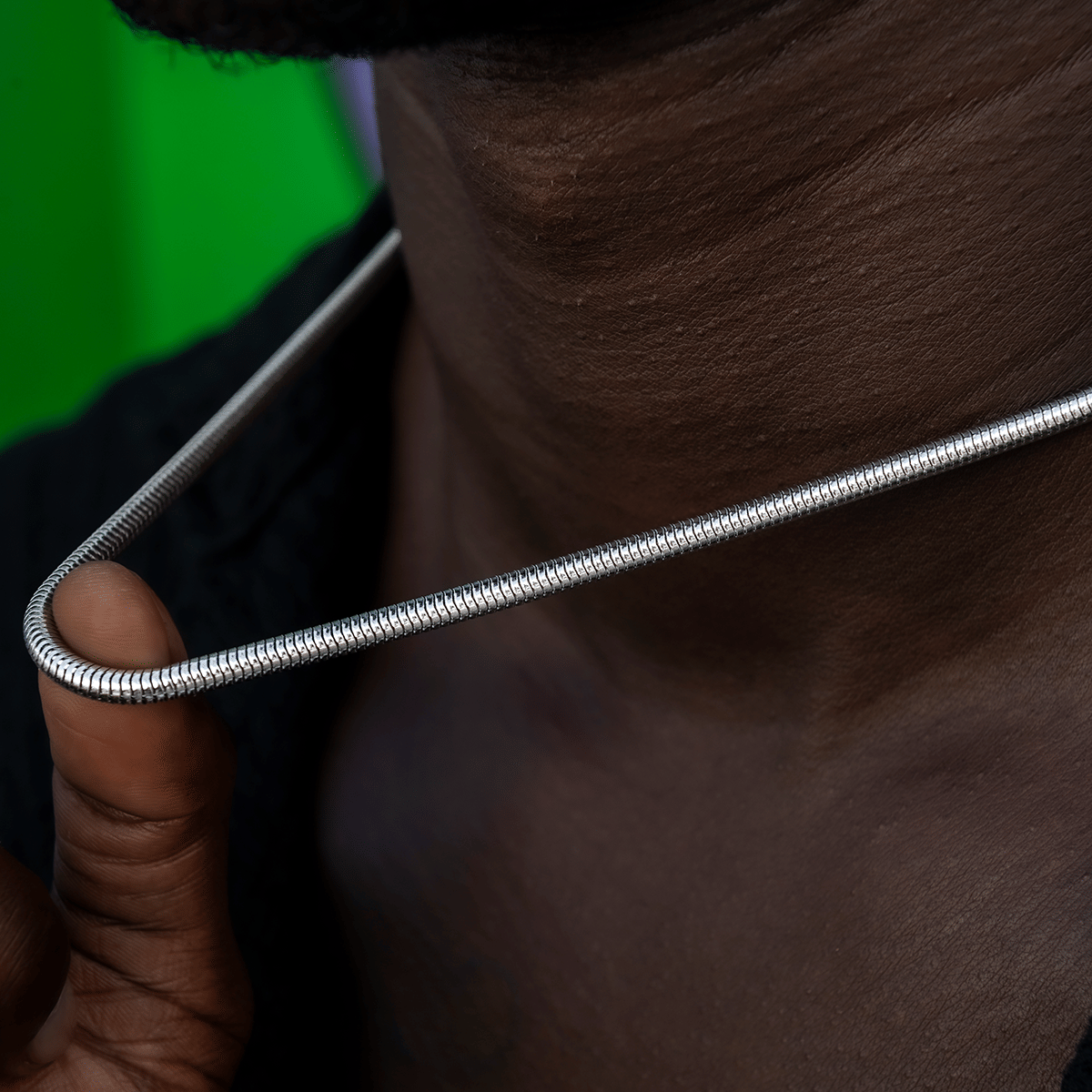 GLD PROMO Snake Chain in White Gold - 4 mm