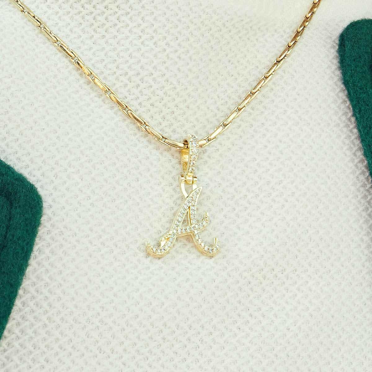 GLD PROMO Atlanta Braves Official MLB Micro Logo Pendant