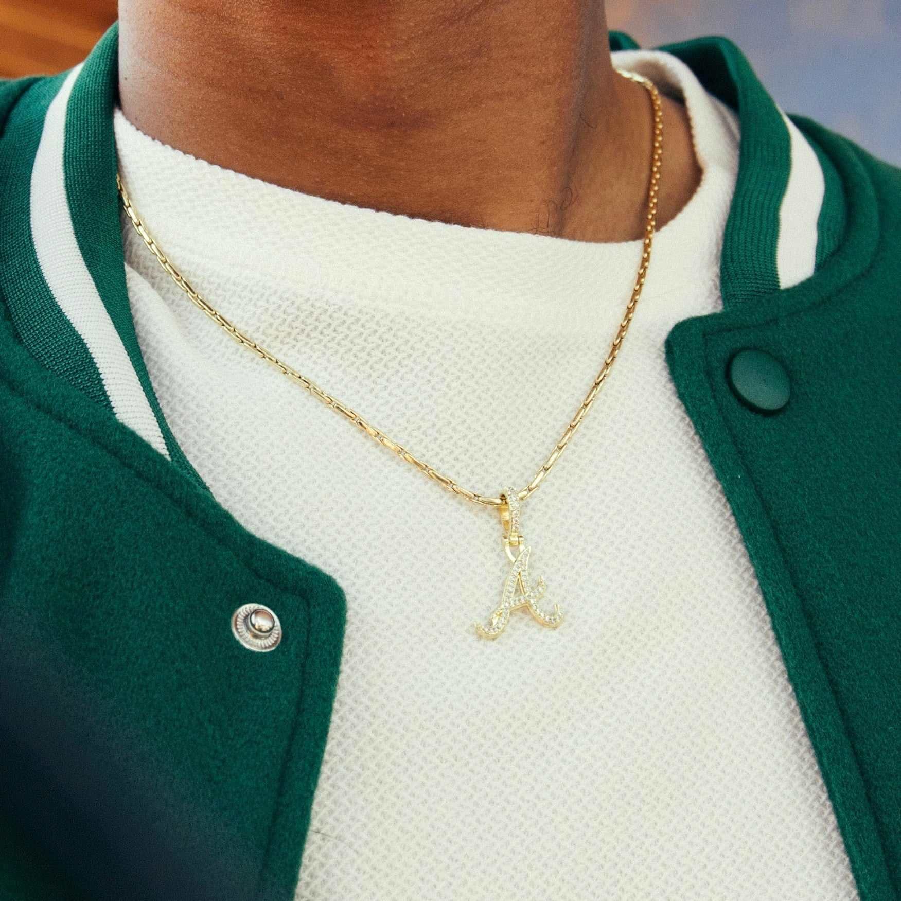 GLD PROMO Atlanta Braves Official MLB Micro Logo Pendant
