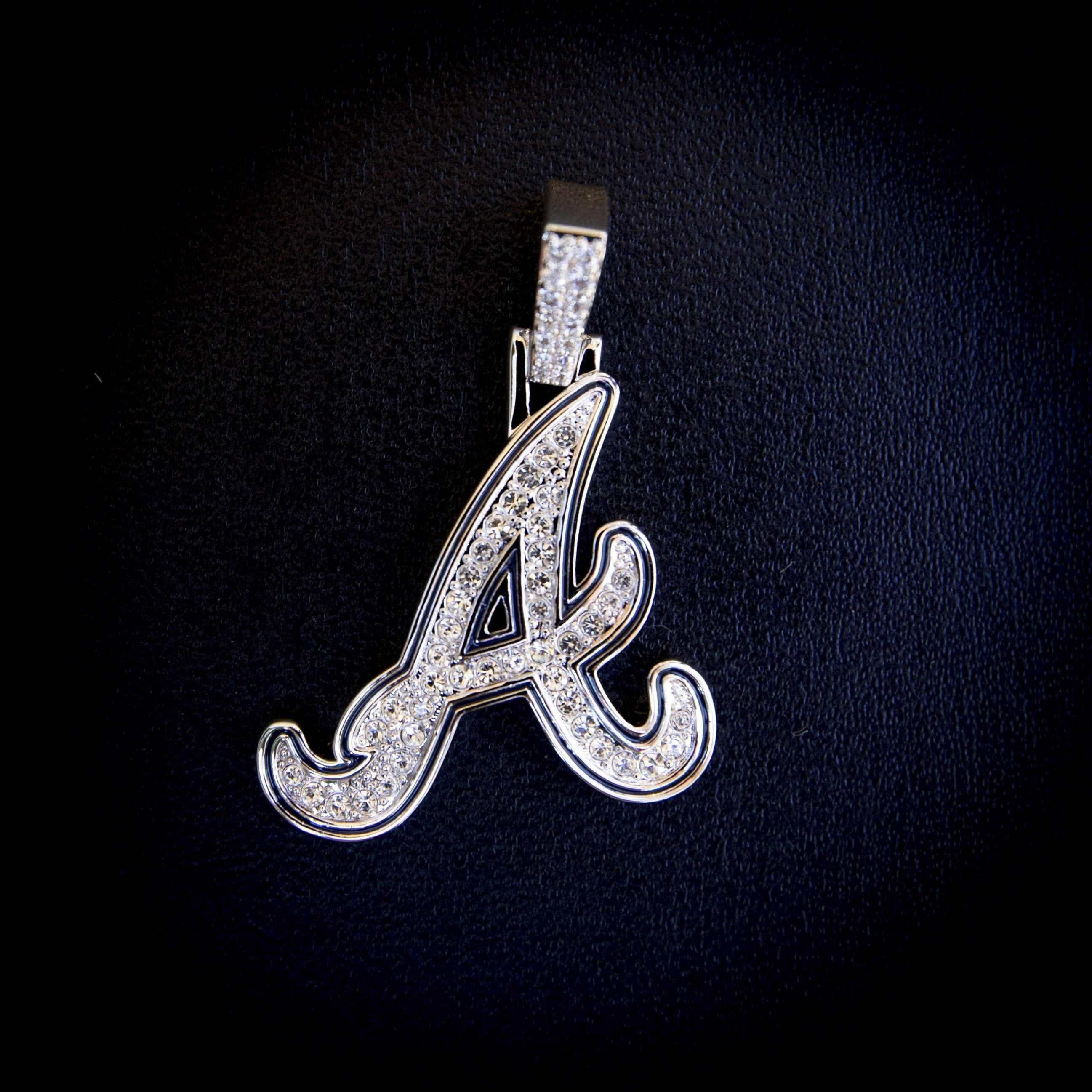 GLD PROMO Atlanta Braves Official MLB Logo Pendant