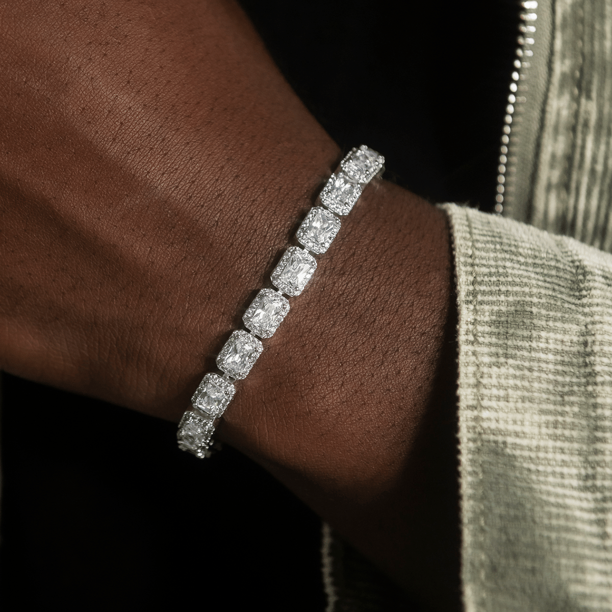 GLD PROMO Diamond Cushion Cut Tennis Bracelet