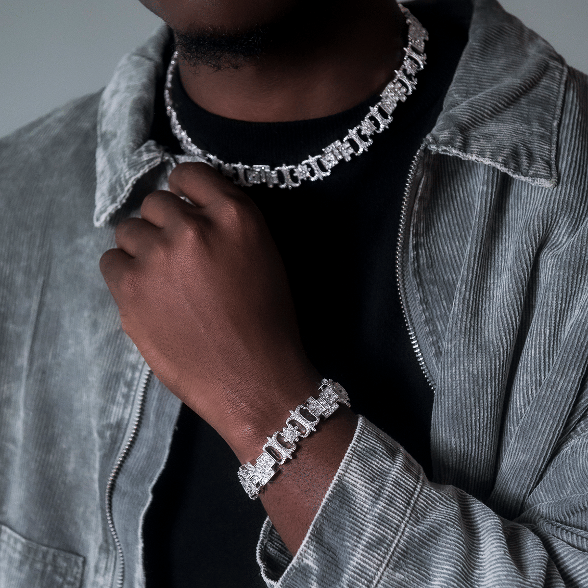 GLD PROMO OTF Baguette Infinity Bracelet - 17 mm