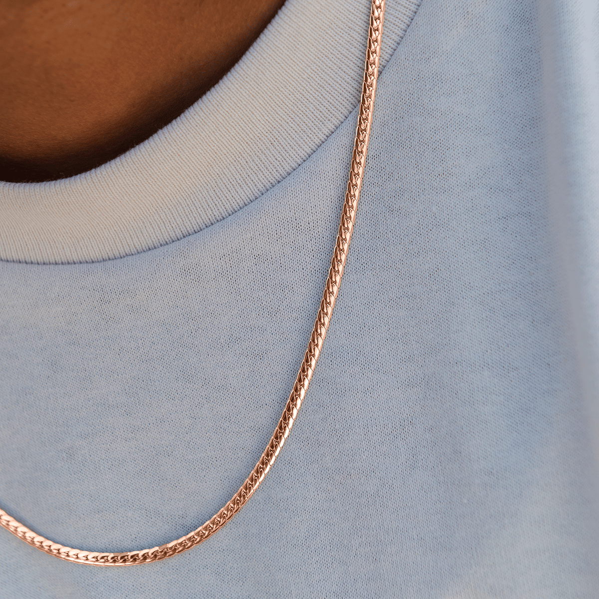 GLD Men South Beach Cuban™ Chain in Rose Gold - 3 mm