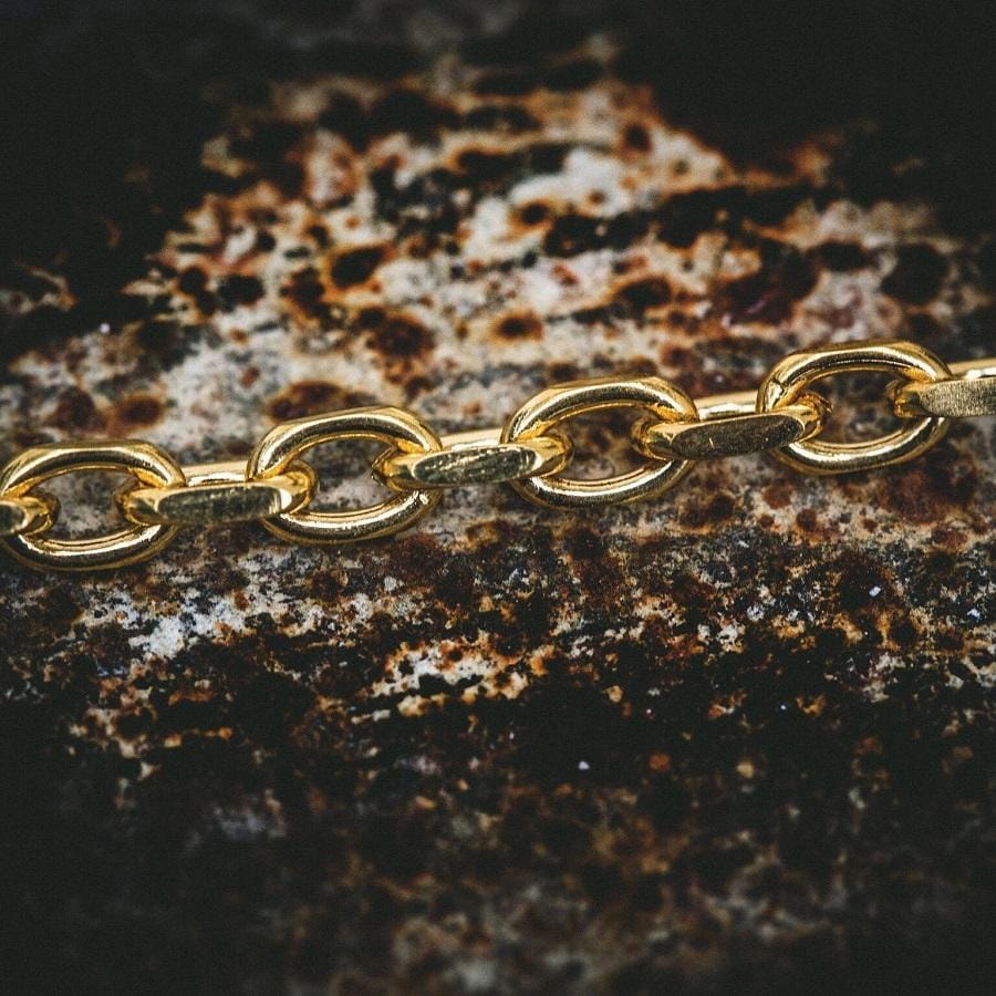 GLD PROMO Cable Chain in Yellow Gold - 3 mm