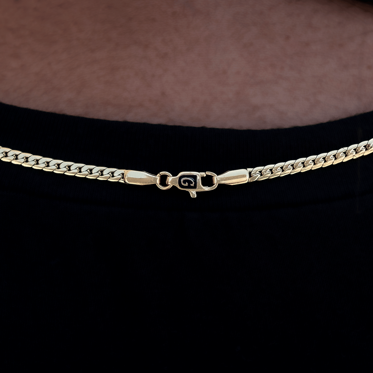 GLD Women South Beach Cuban™ Necklace in Yellow Gold - 3 mm
