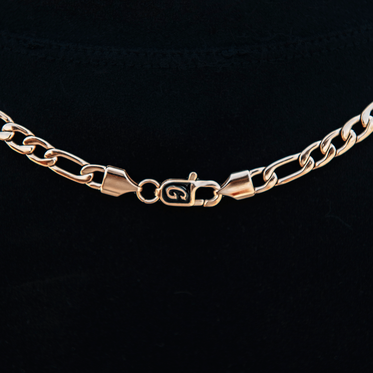 GLD Women Figaro Necklace in Rose Gold - 6 mm