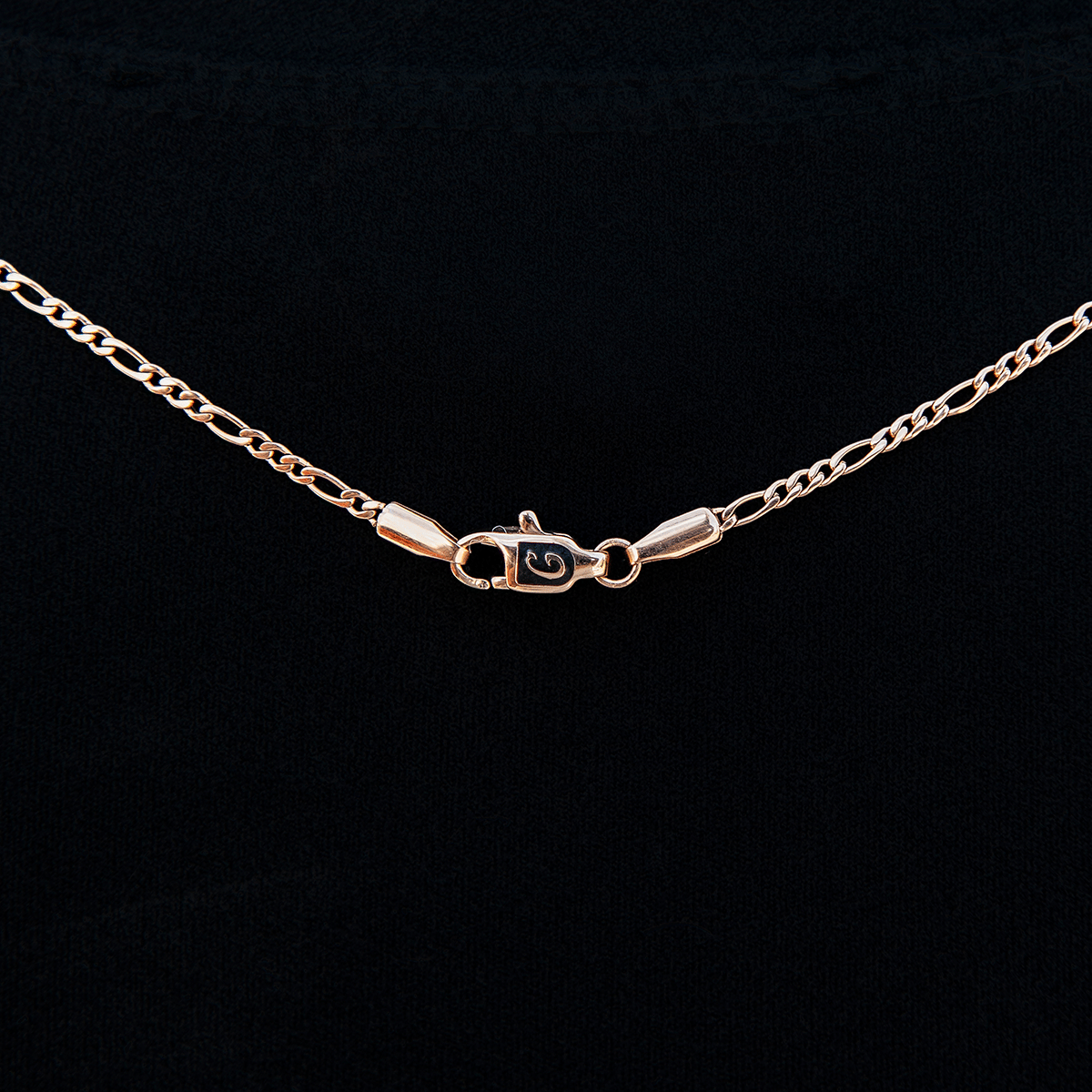 GLD Women Figaro Necklace in Rose Gold - 2 mm