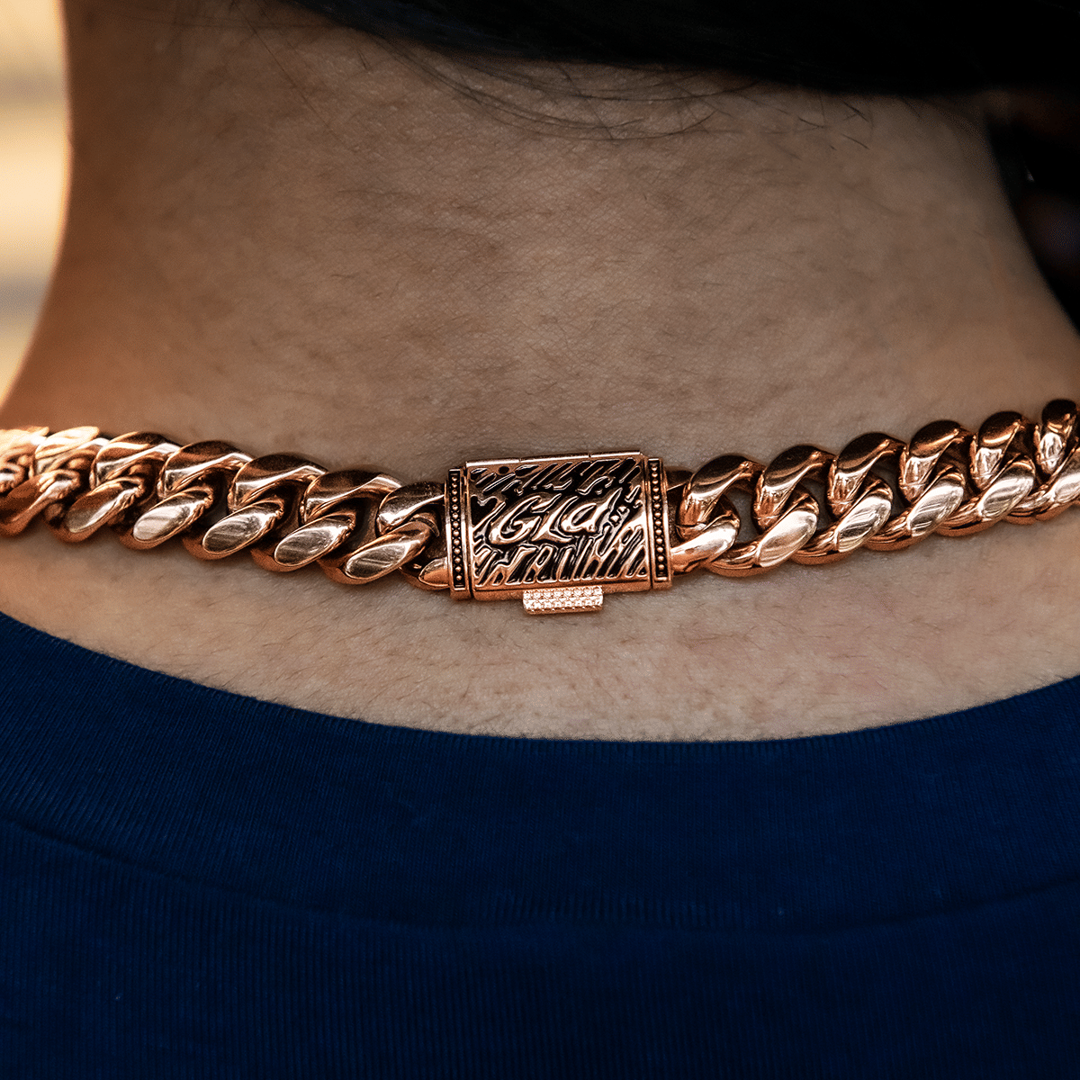 GLD Women GLD Signature Cuban in Rose Gold - 12 mm