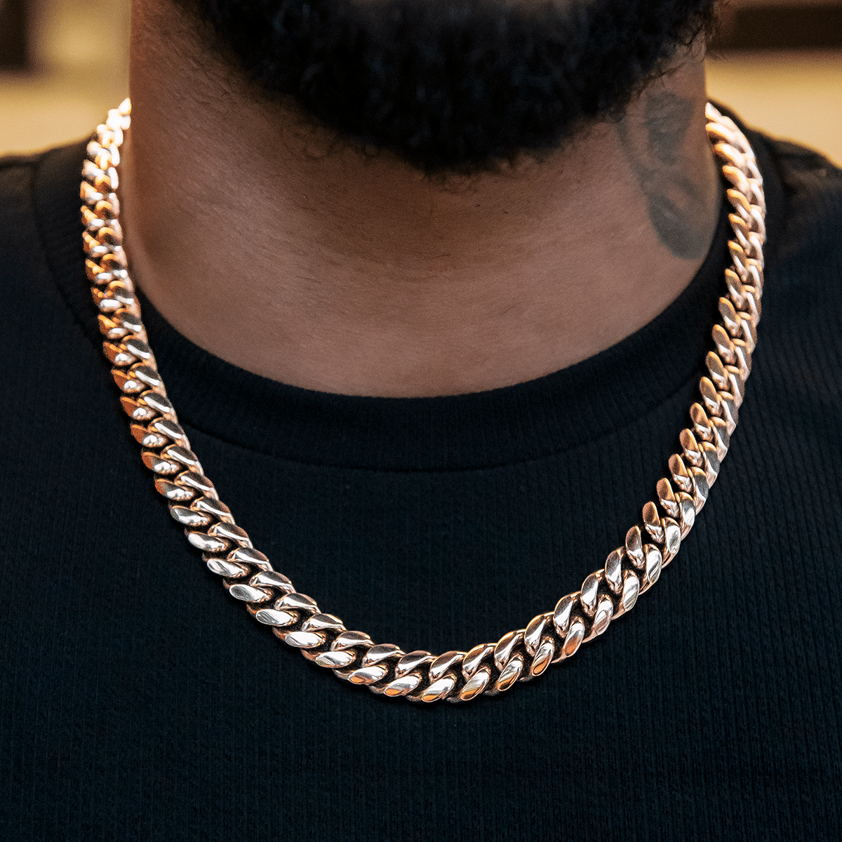 GLD Men GLD Signature Cuban in Rose Gold - 12 mm