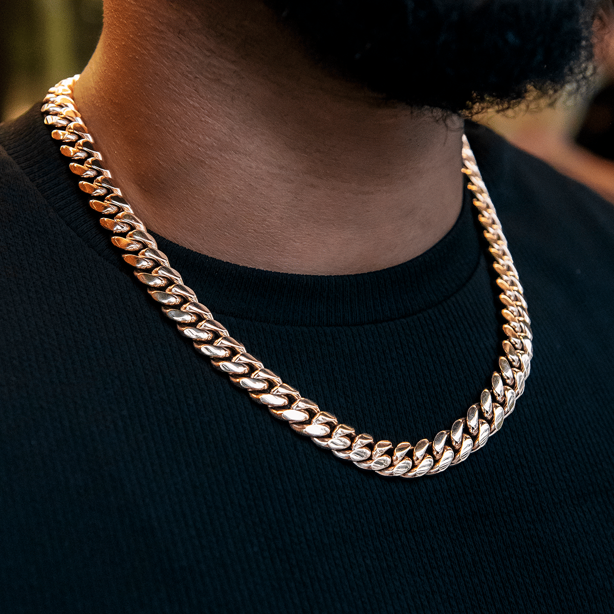 GLD Men GLD Signature Cuban in Rose Gold - 12 mm