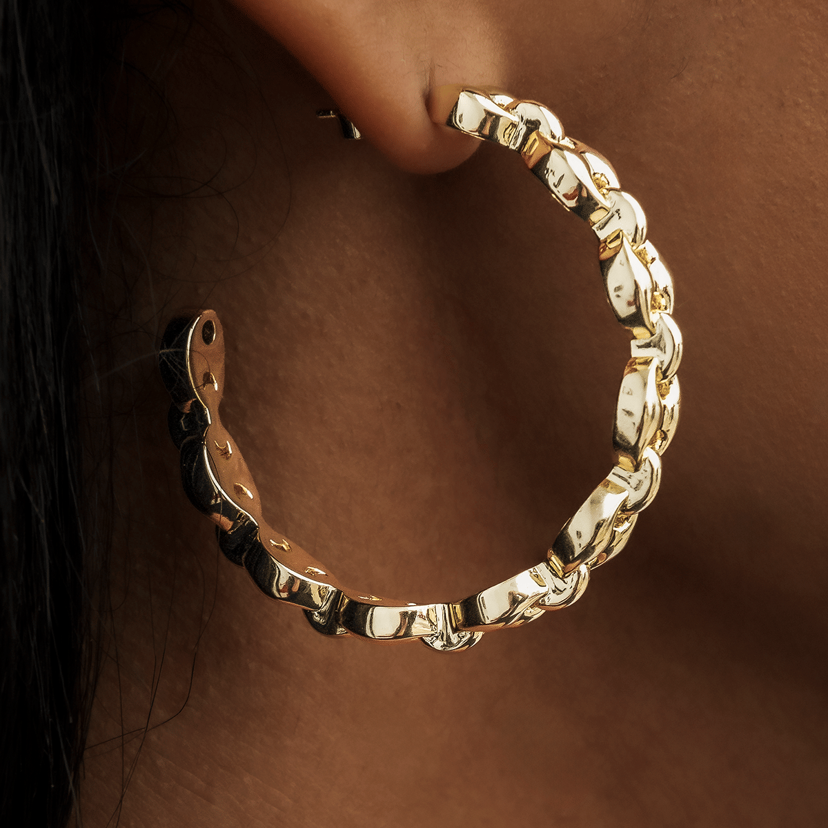 GLD Women Valentina Hoop Earrings - Yellow Gold