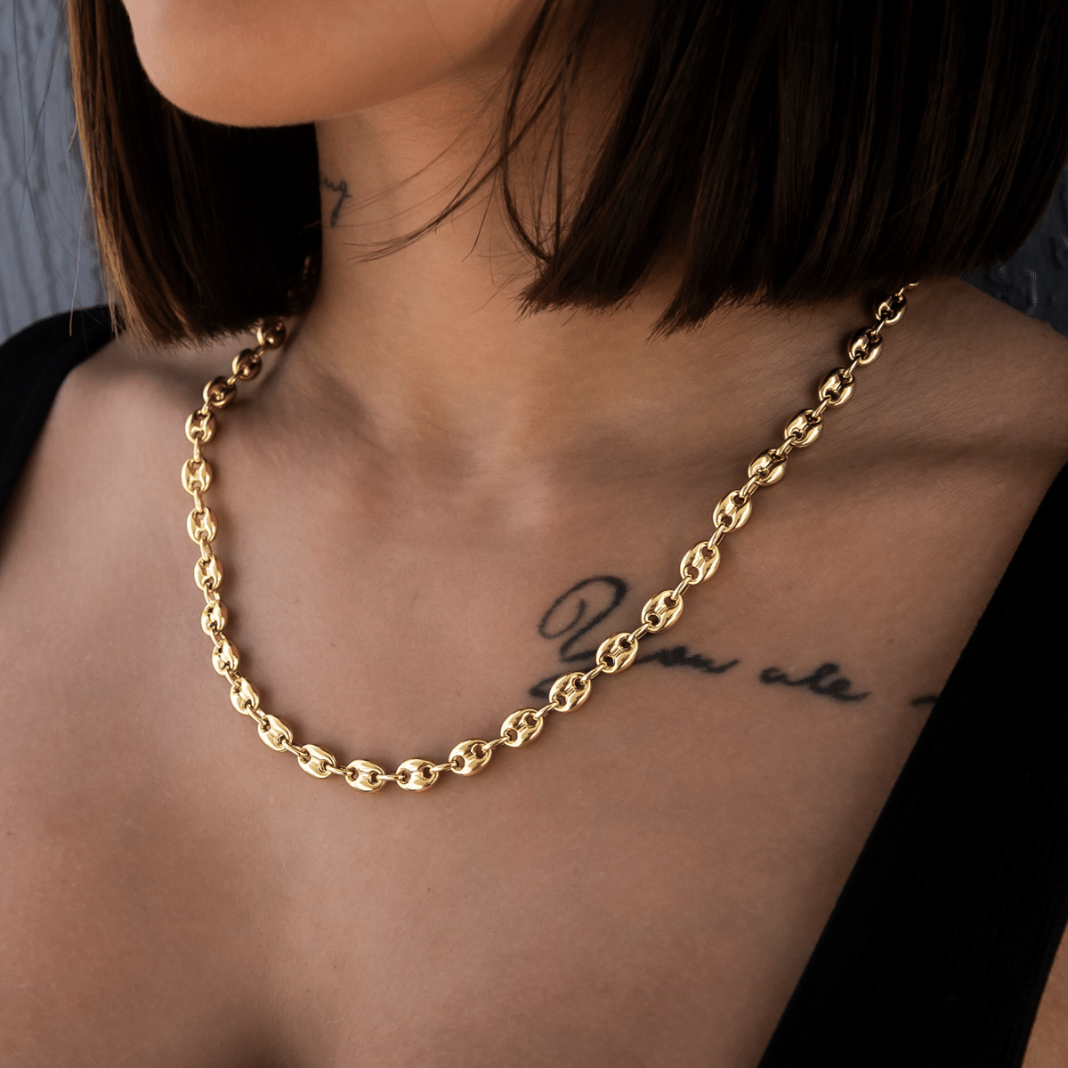 GLD Women Valentina Necklace in Yellow Gold - 7 mm