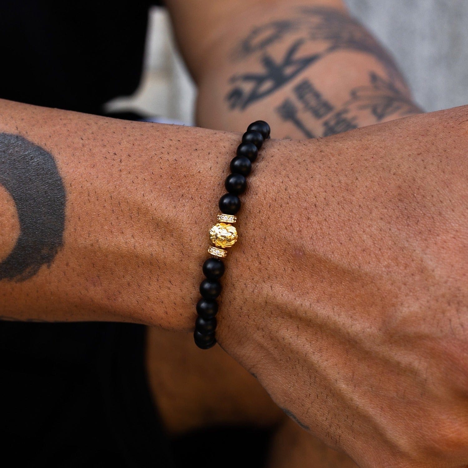 GLD PROMO Lion Beaded Bracelet