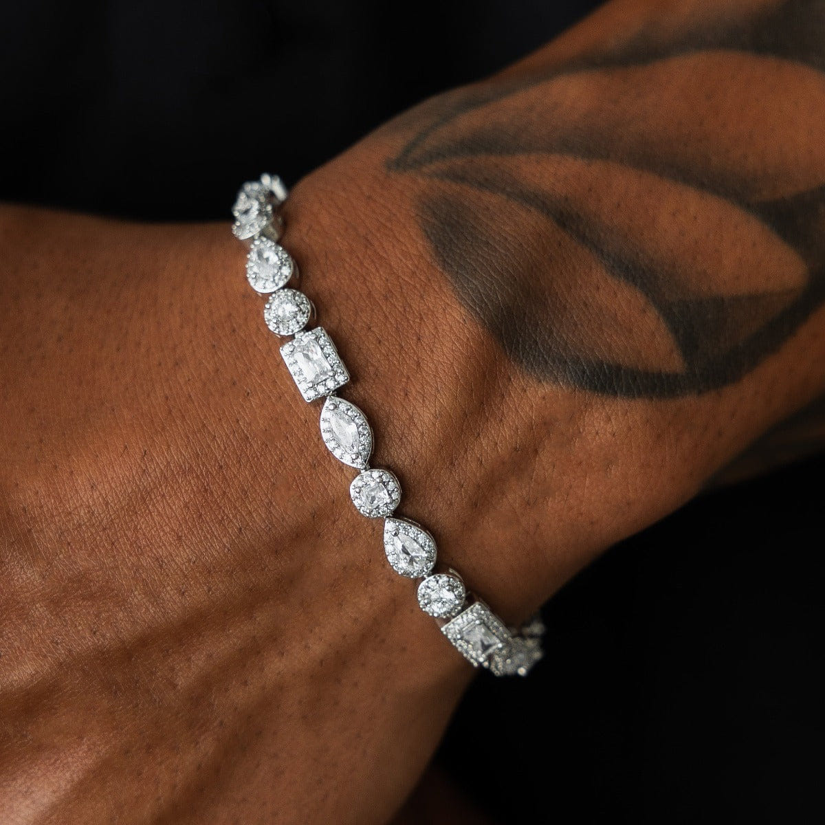 GLD PROMO Mixed Diamond Pave Bracelet