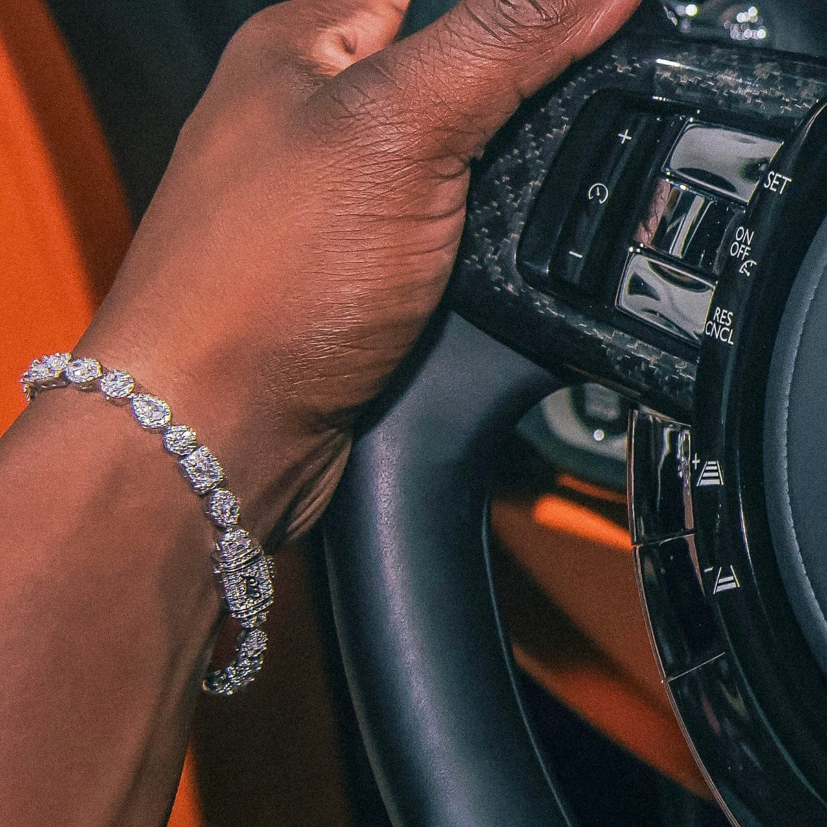 GLD PROMO Mixed Diamond Pave Bracelet