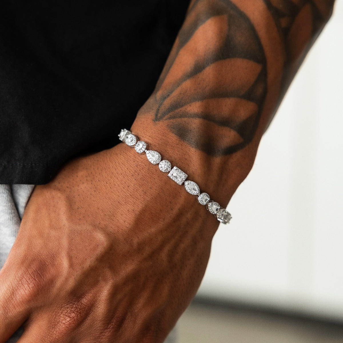 GLD PROMO Mixed Diamond Pave Bracelet