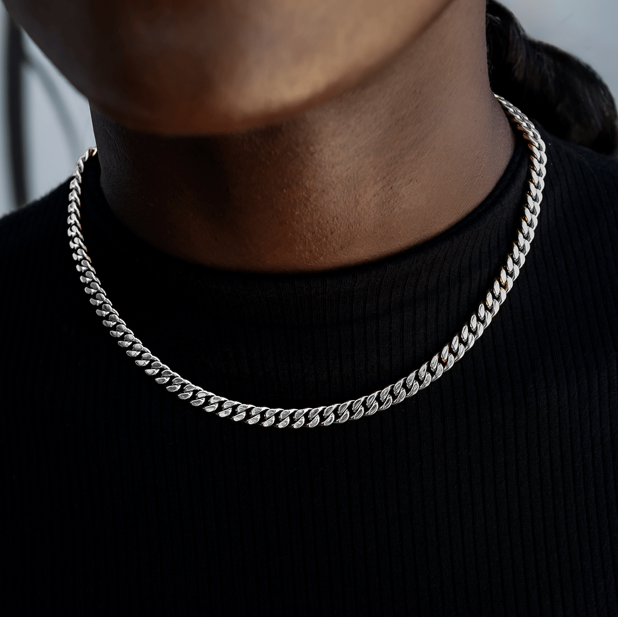 GLD Women GLD Signature Cuban in White Gold - 6 mm