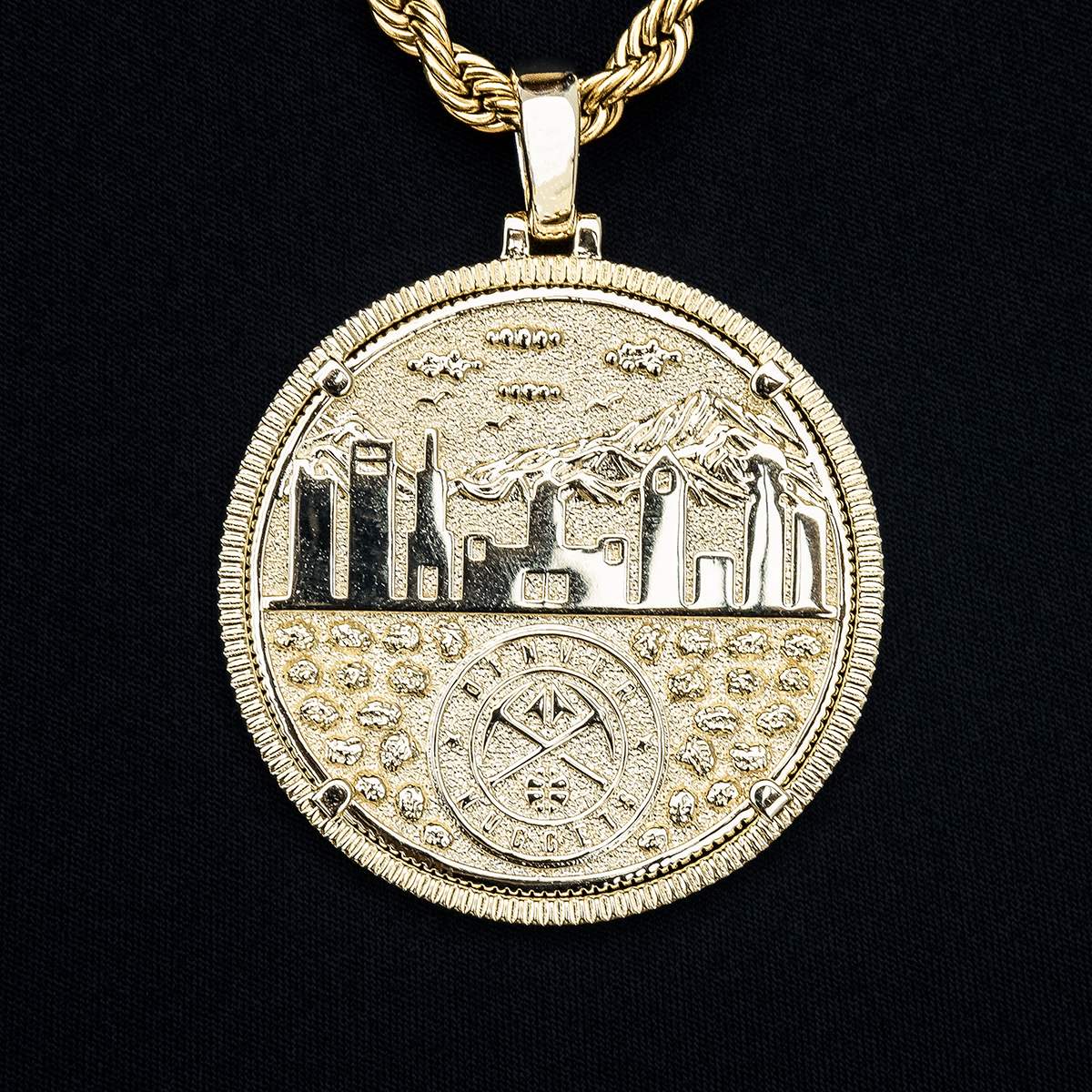 GLD Women Denver Nuggets Official NBA Coin Pendant