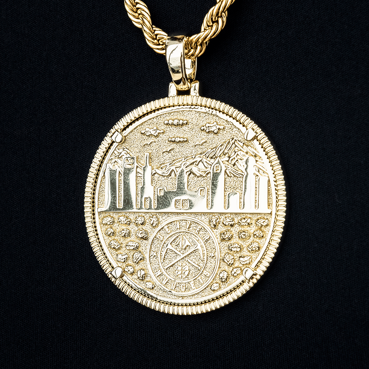 GLD Women Denver Nuggets Official NBA Coin Pendant