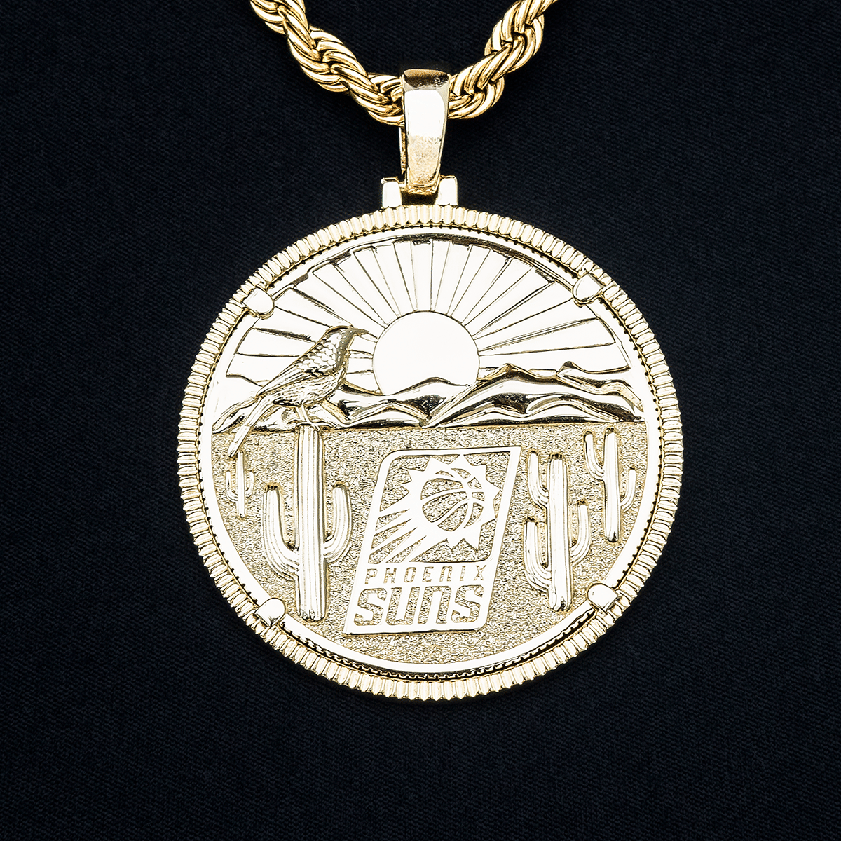 GLD Women Phoenix Suns Official NBA Coin Pendant