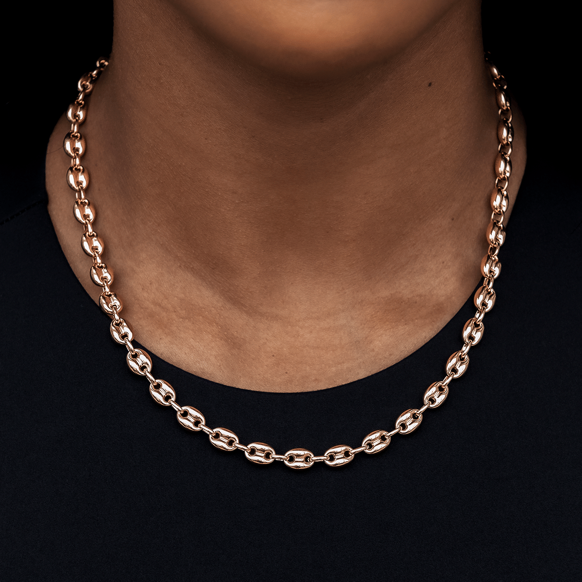 GLD Women Valentina Necklace in Rose Gold - 7 mm