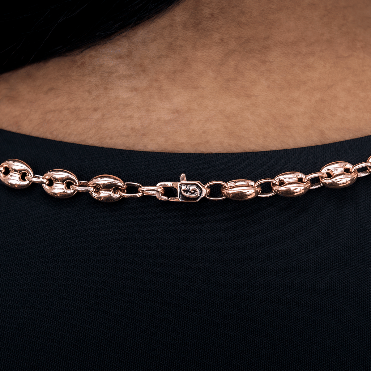 GLD Women Valentina Necklace in Rose Gold - 7 mm