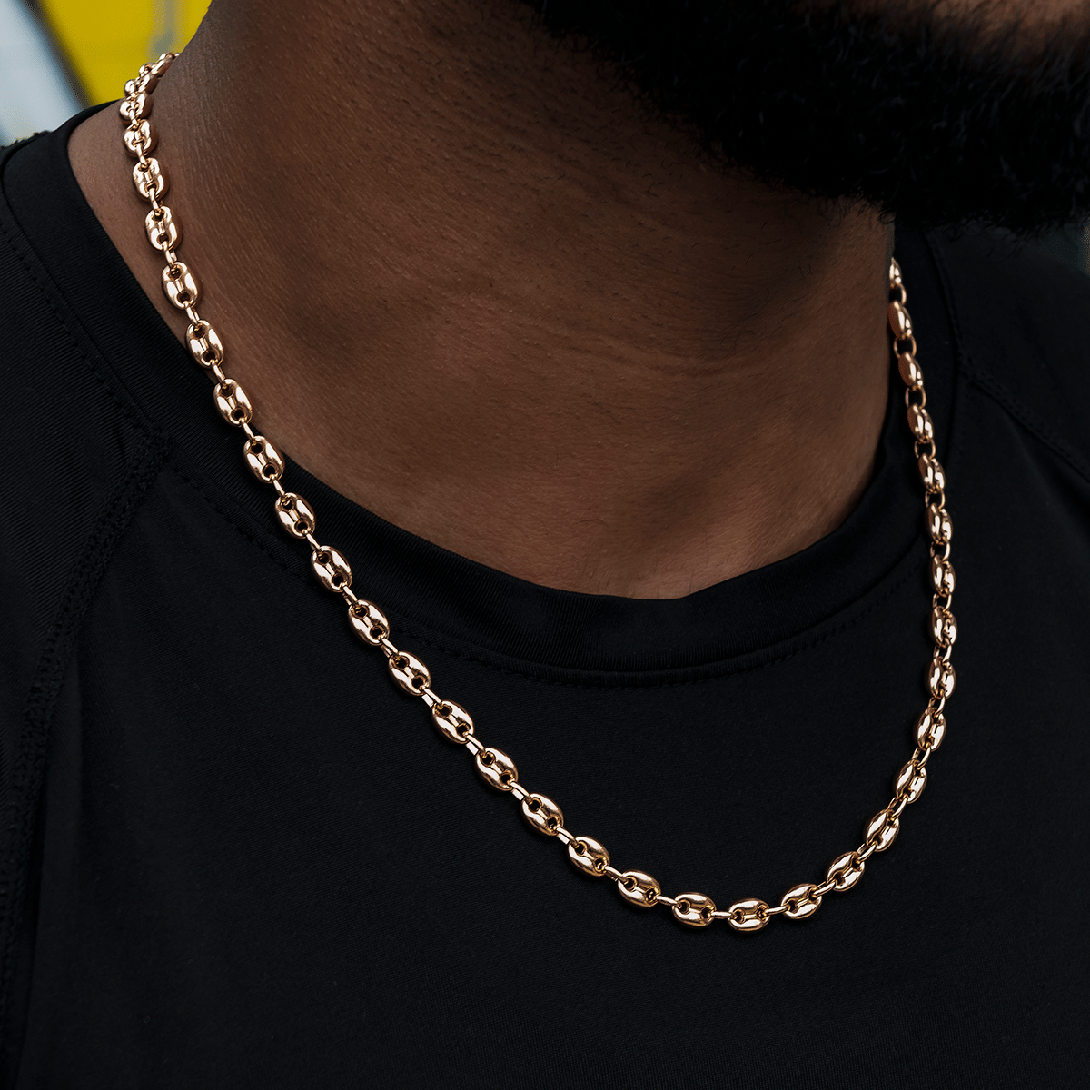 GLD Men Valentina Chain in Rose Gold - 7 mm