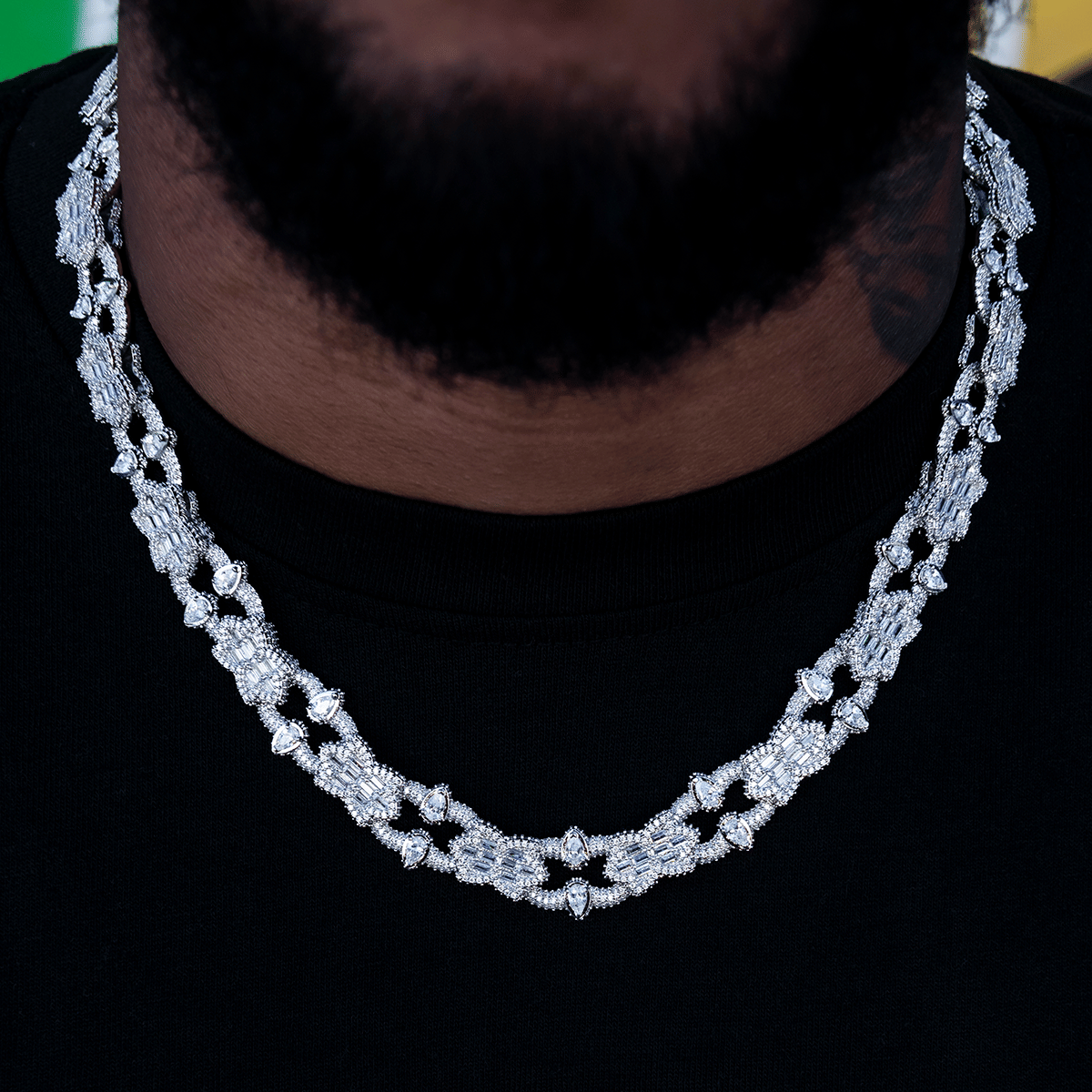 GLD Men Gothic Mariner Chain in White Gold