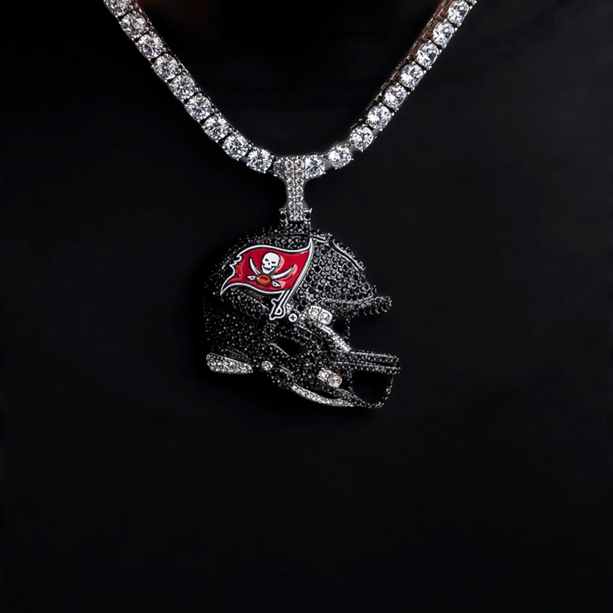 GLD Women Official NFL 2025 Edition Tampa Bay Buccaneers Helmet Pendant